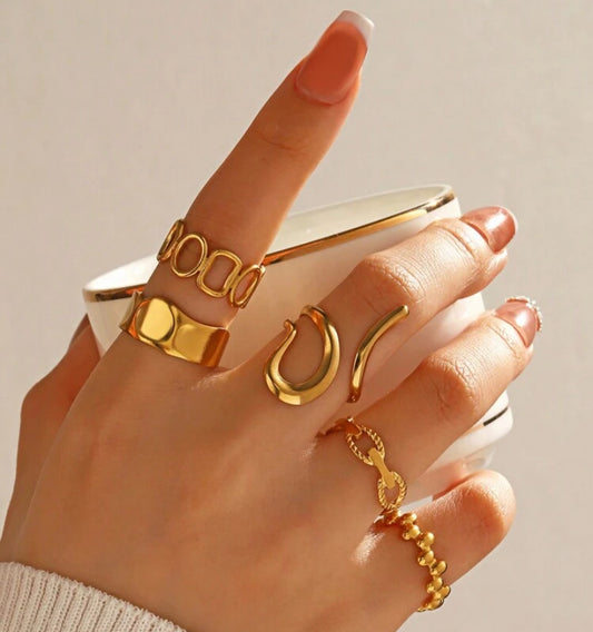 Set de 5 anillos