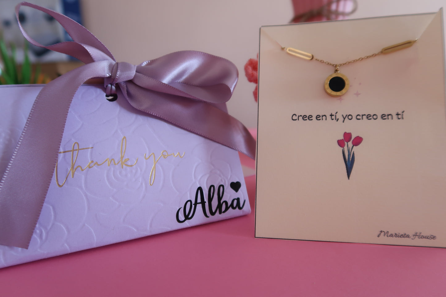 E Collar + bolsa personalizada