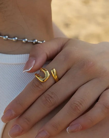 Anillo Chapado en oro 18k